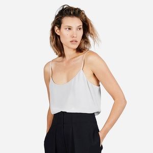 Everlane silk cami in pale grey